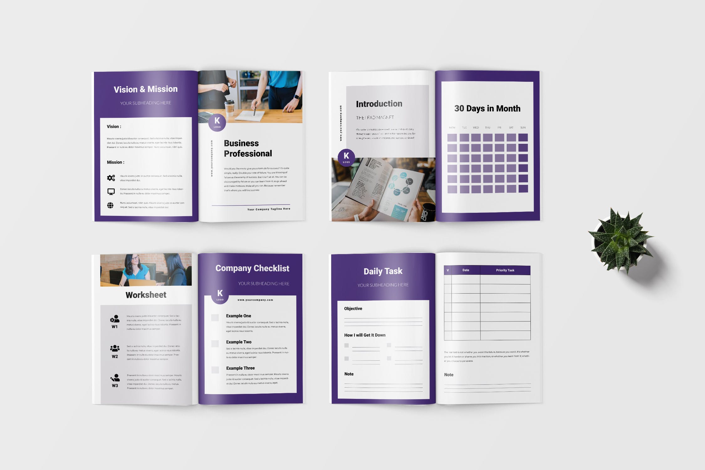 极简主义Workbook创意设计模板v5 Lead Magnet Workbook Template插图(3)