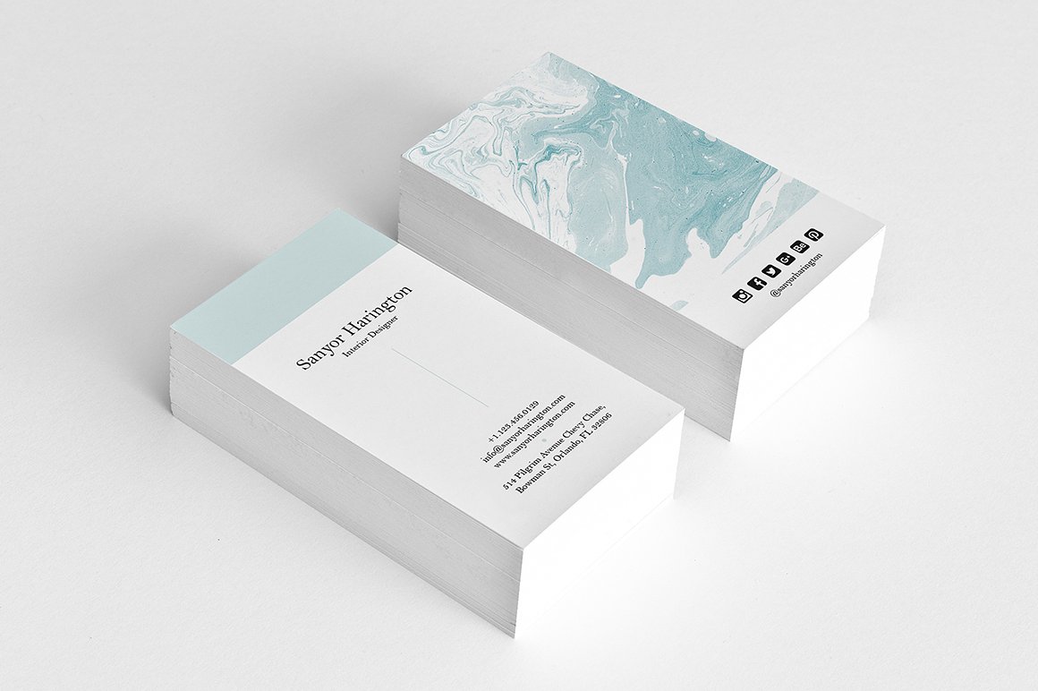 30个时尚高端的名片卡片邀请函请柬设计模板插图(12)