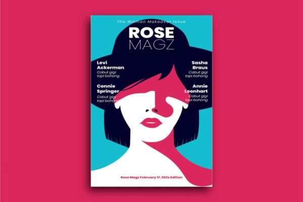 摩登女郎人物海报设计模板v3 Woman Poster 3 Flyer