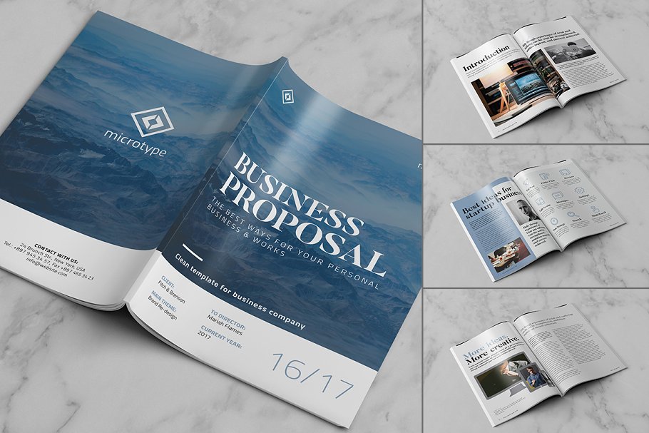 20款创意画册企业文宣手册模板 Big Bundle – 20 Creative Brochures插图(11)