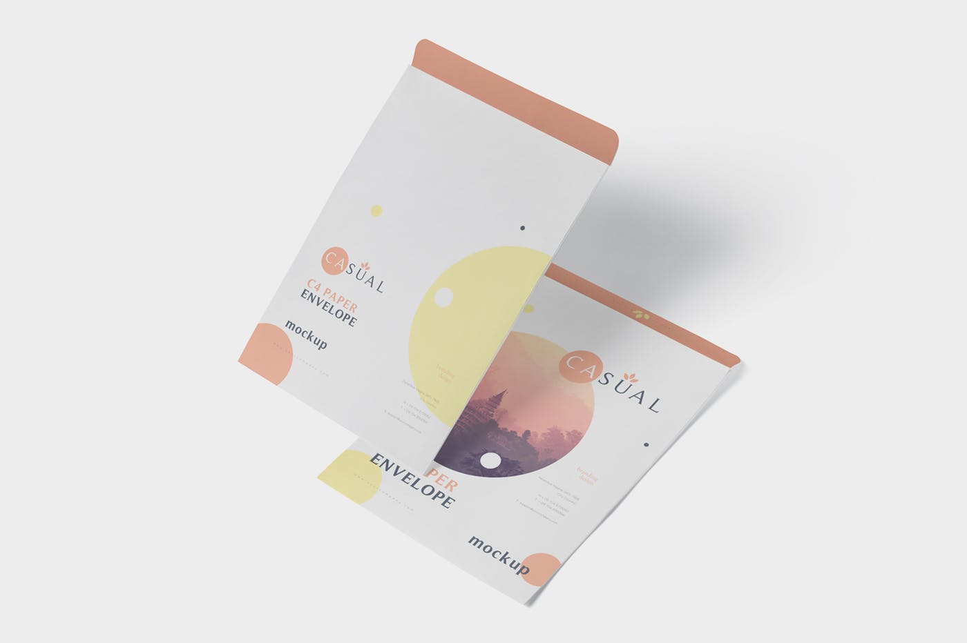 C4尺寸规格企业高端信封设计图素材库精选 Envelope C4 Mock-Up Set插图(2)