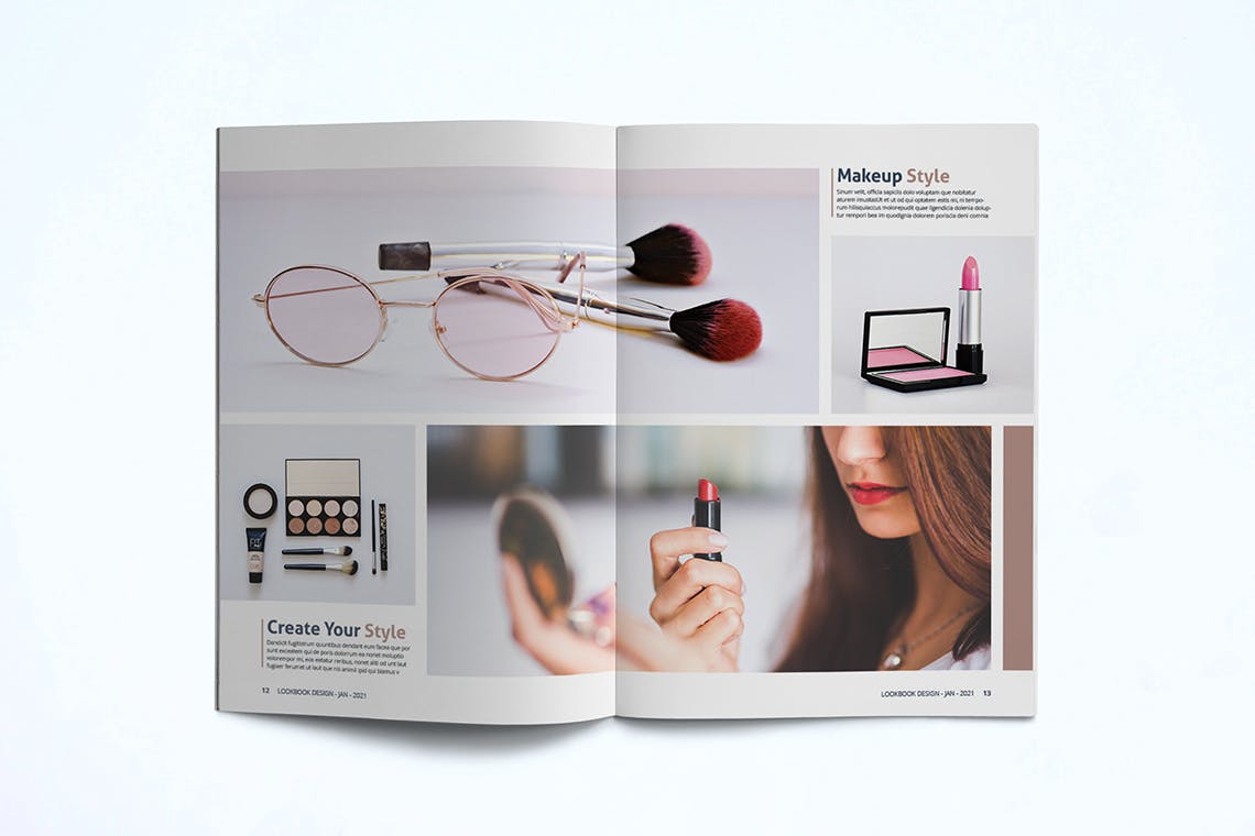 时装订货画册/新品上市产品素材库精选目录设计模板v4 Lookbook Template插图(9)