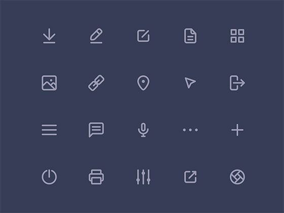 基础界面图标素材之家精选sketch素材