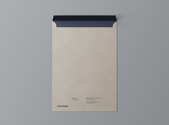 C4标准尺寸信封设计图样机 C4 Envelope Mockup