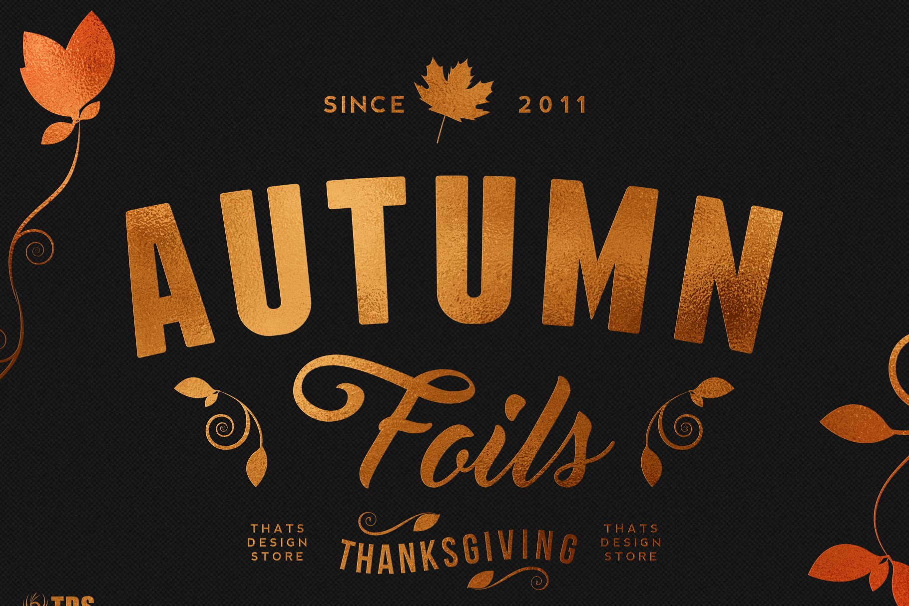 12秋季箔纹理+智能PSD模板 12 Autumn Foil Textures + Smart PSD插图(3)