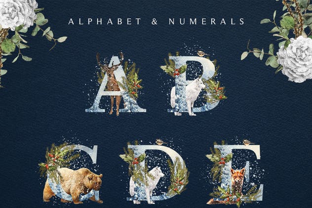 圣诞冬季仙境主题设计师工具包 Winter Wonderland Designer Toolkit插图(10)