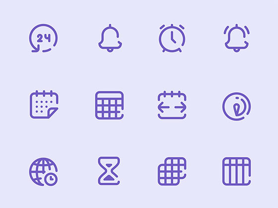 40 枚日历和日期元素图标素材之家精选sketch素材