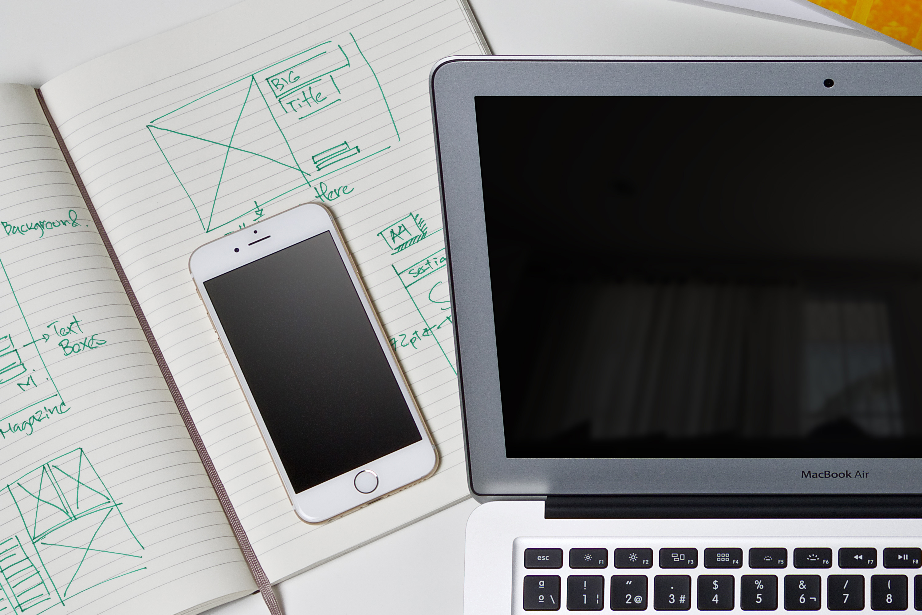 工作室办公桌场景样机模板01 Workspace Mockup 01插图(2)