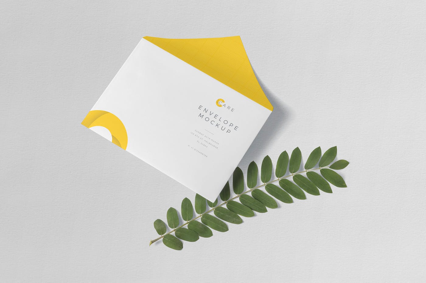 C5尺寸规格企业信封设计图样机素材库精选PSD模板 C5 Envelope Mockups插图(3)