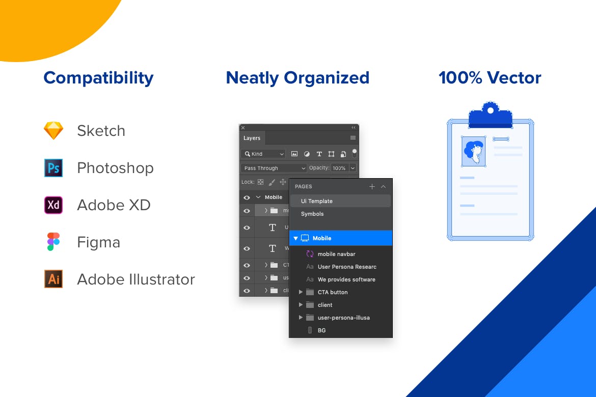 用户故事地图概念插画网站Banner图设计&着陆页模板 User Story – Web Mobile Landing Page Banner插图(3)