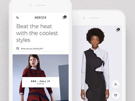 Modisch 商店应用界面素材之家精选sketch素材