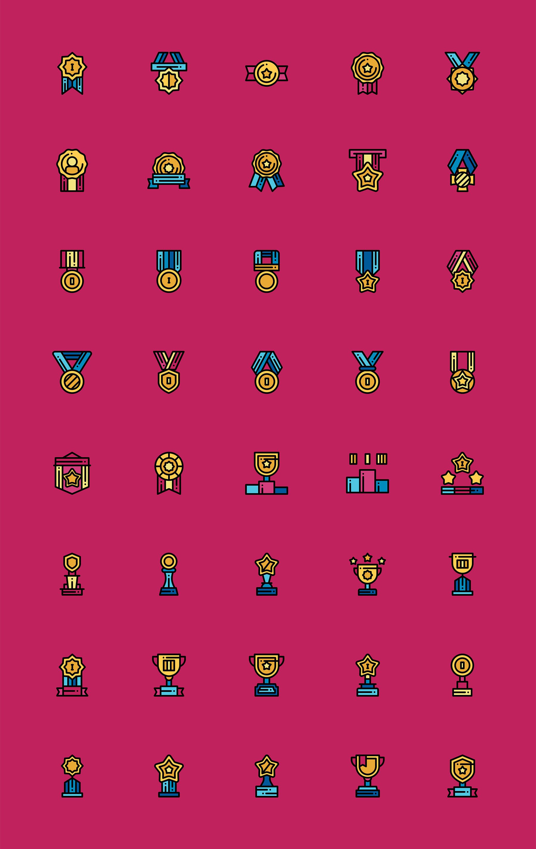 40 枚奖励元素图标