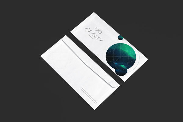 企业信封设计效果图样机模板 Envelope Mockup 1