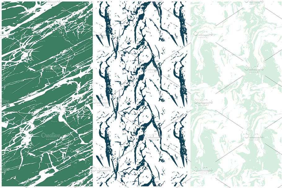 岩石和大理石无缝图案纹理 Rock & Marble Seamless Patterns插图(3)