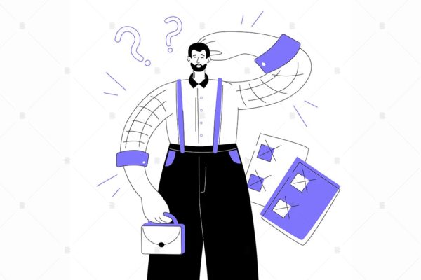 生产力扁平设计风格矢量概念插画 Productivity – flat design stele illustration