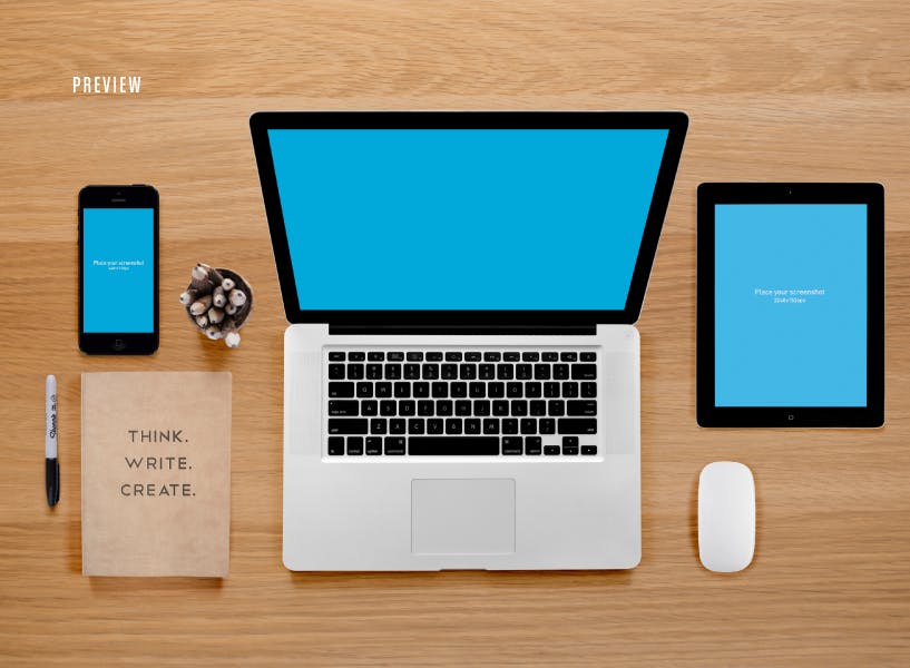 响应式网页设计预览样机套件 Responsive Mock-Up Web Display Kit插图(11)