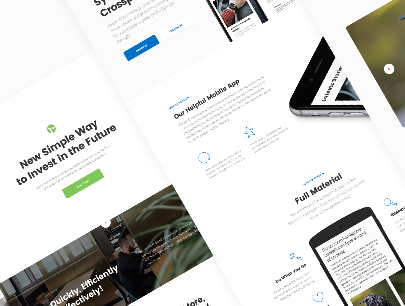 手机端+网页端设计 UI 套件 One More UI Kit(100个预设计层+5 PSD 案例)插图(3)