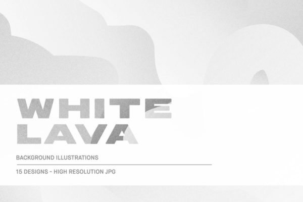 白色熔岩背景纹理套装 White Lava – Background Textures
