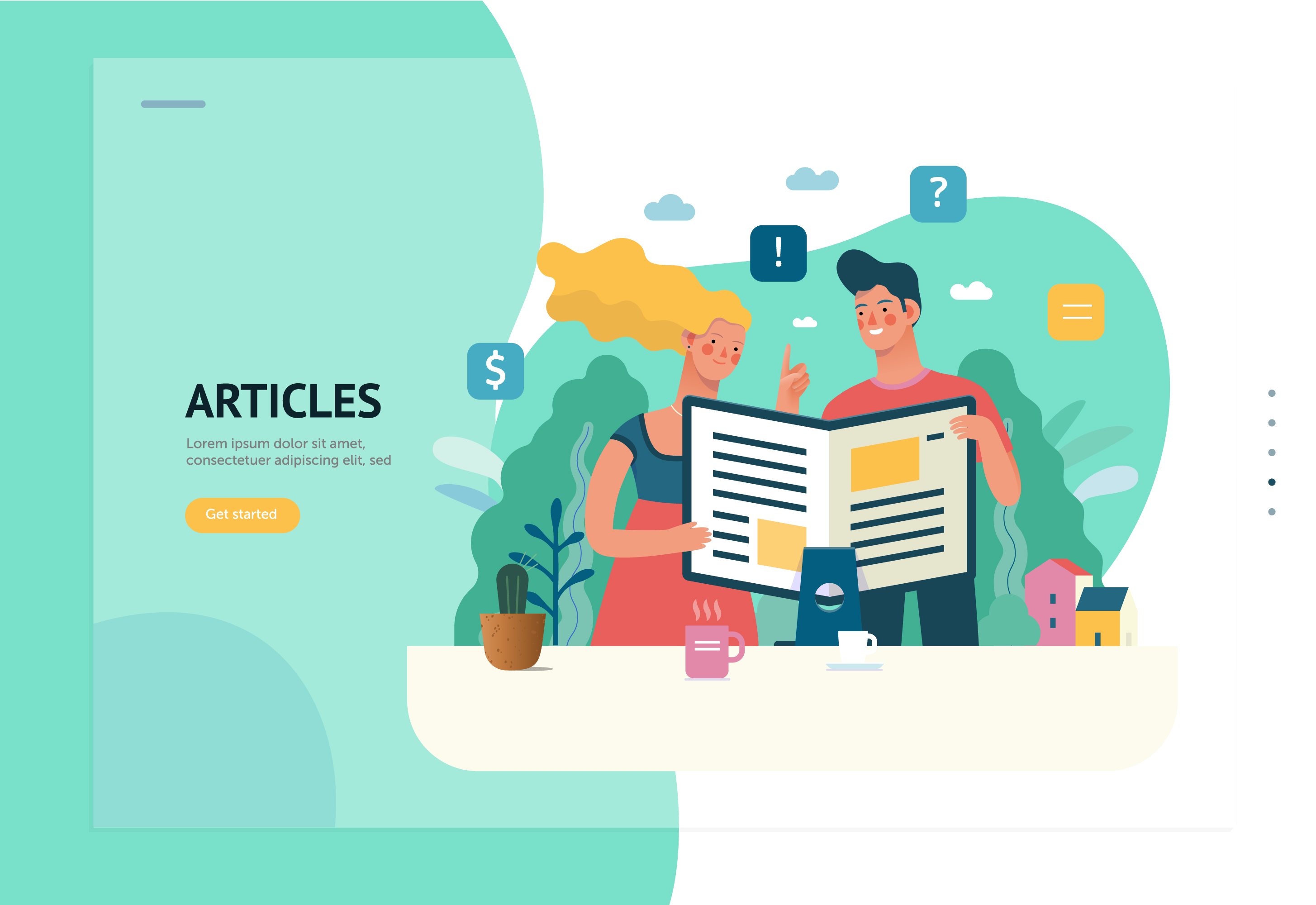 互联网多种商业业务概念扁平化插画下载[Ai]插图(28)