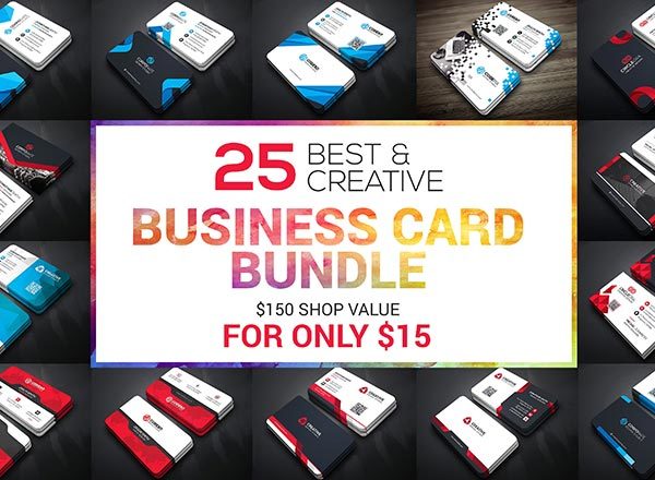 25个多用途的名片卡片邀请函设计模板