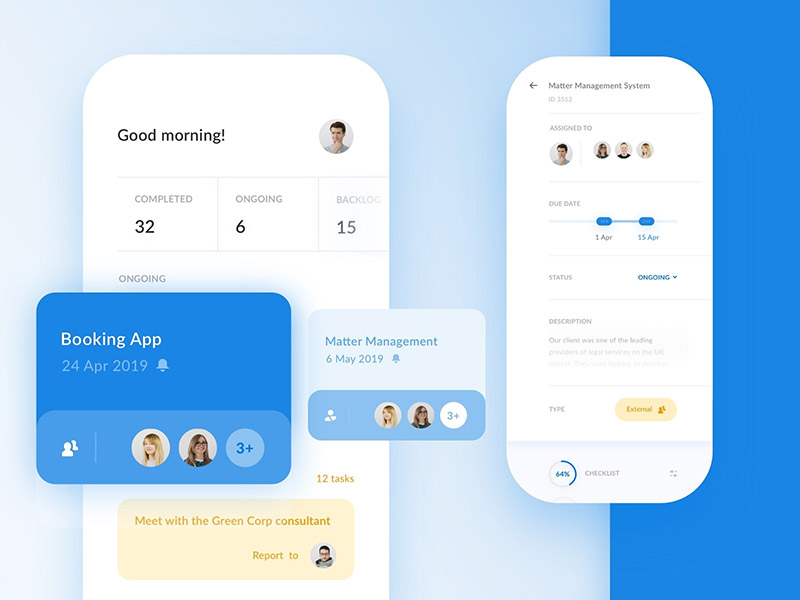 团队管理应用界面素材之家精选sketch素材