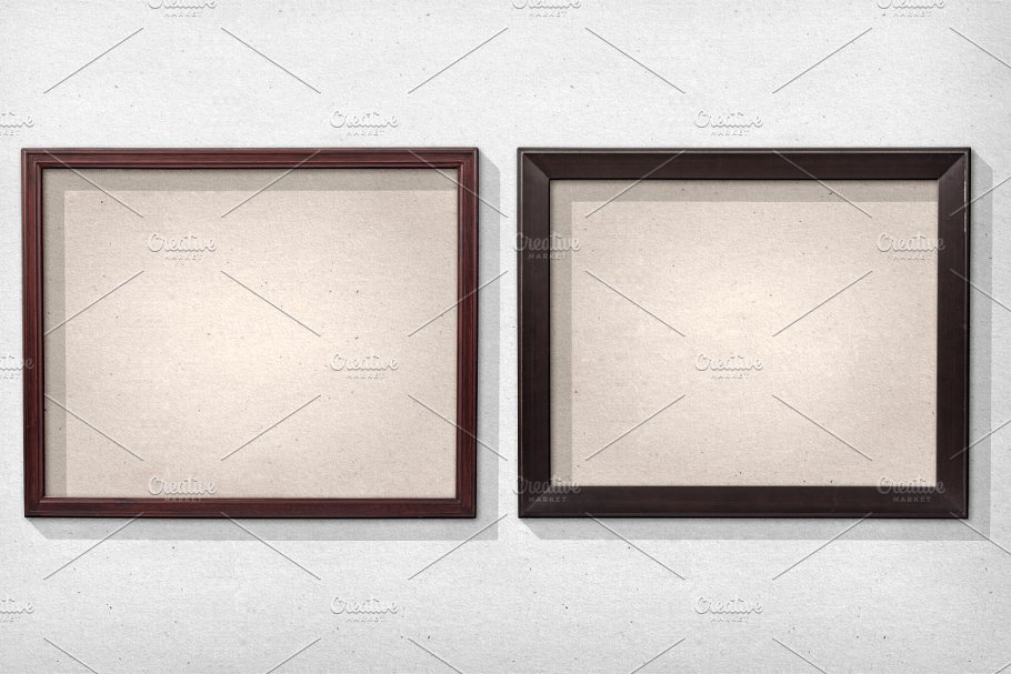 经典画框相框样机PSD模板 Isolated Picture Frames 2插图(4)