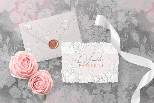 精致美感水彩花卉图案合集 Subtle Beauty Graphic Collection插图(7)