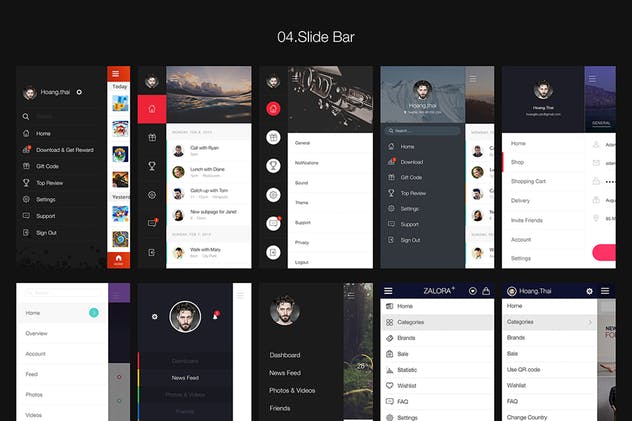 APP项目设计快速启动UI套件 Hexagon Mobile UI Kit插图(4)