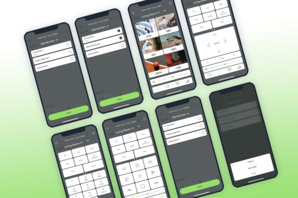 智能家居APP－电视信号频道管理界面UI模板 Cable Smarthome Mobile UI – FP