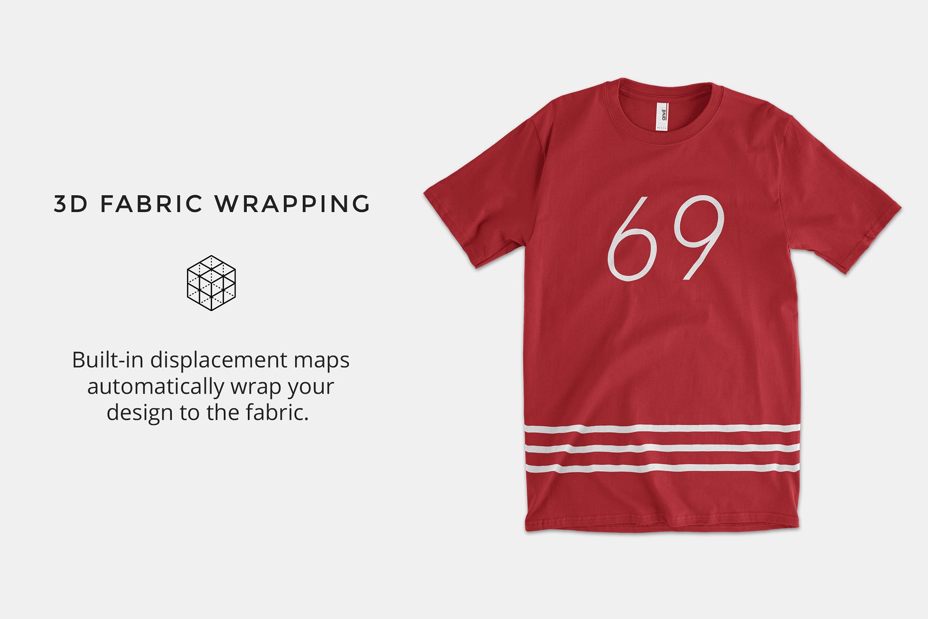 美式成人T恤服装样机模板 Anvil 780 Adult Midweight Tee插图(1)