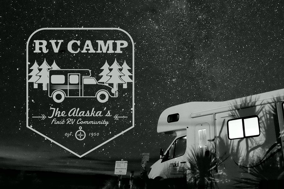 户外运动品牌Logo设计模板集 Outdoor Logo Creator插图(8)