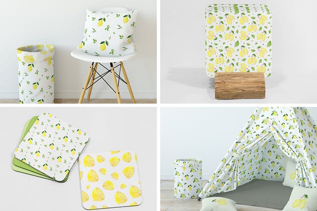 柠檬&酸橙手绘水彩插画系列 Lemons & Limes Watercolor Collection插图(5)