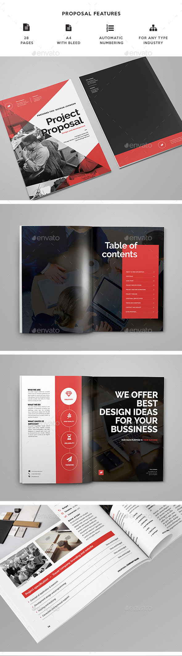 现代、专业、极简的杂志模板合辑下载 Proposal Bundle [indd]插图(1)