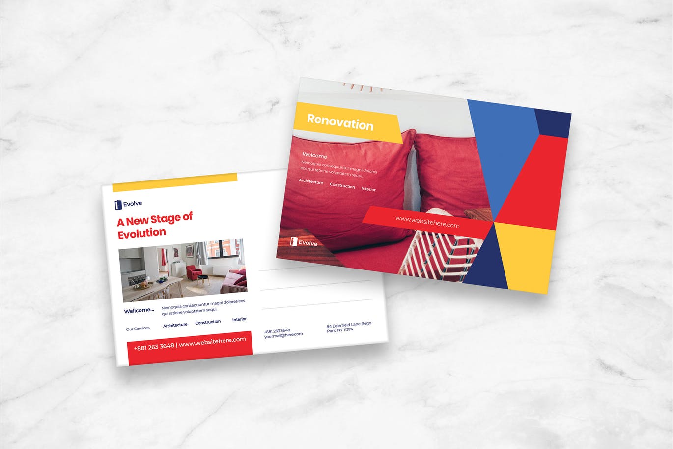 家居品牌明信片设计模板 Postcard插图