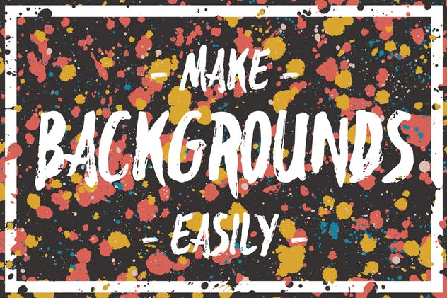 油画污迹癍迹示例肌理纹理素材 Action Painting Textures插图(2)