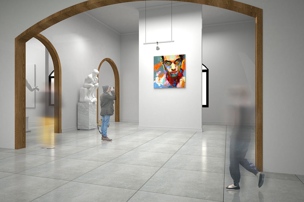 室内装饰设计画框样机模板v12 Exhibittion Mockup [vol12]插图(5)