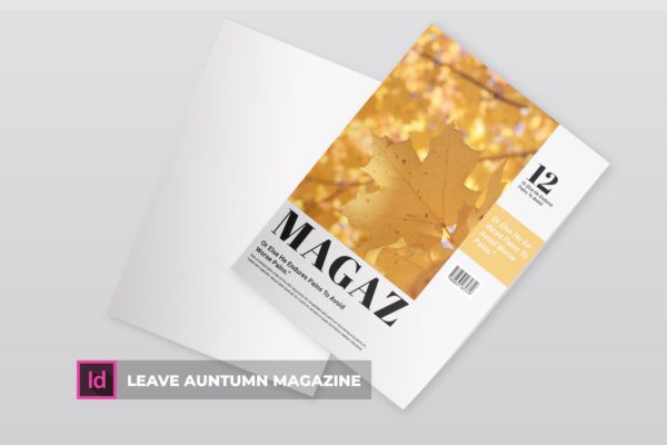 高端简约多行业适用杂志设计模板 Leave Auntumn | Magazine Template