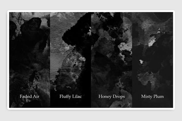 深黑色水墨水彩背景纹理 Black Dark Watercolor Texture插图(8)