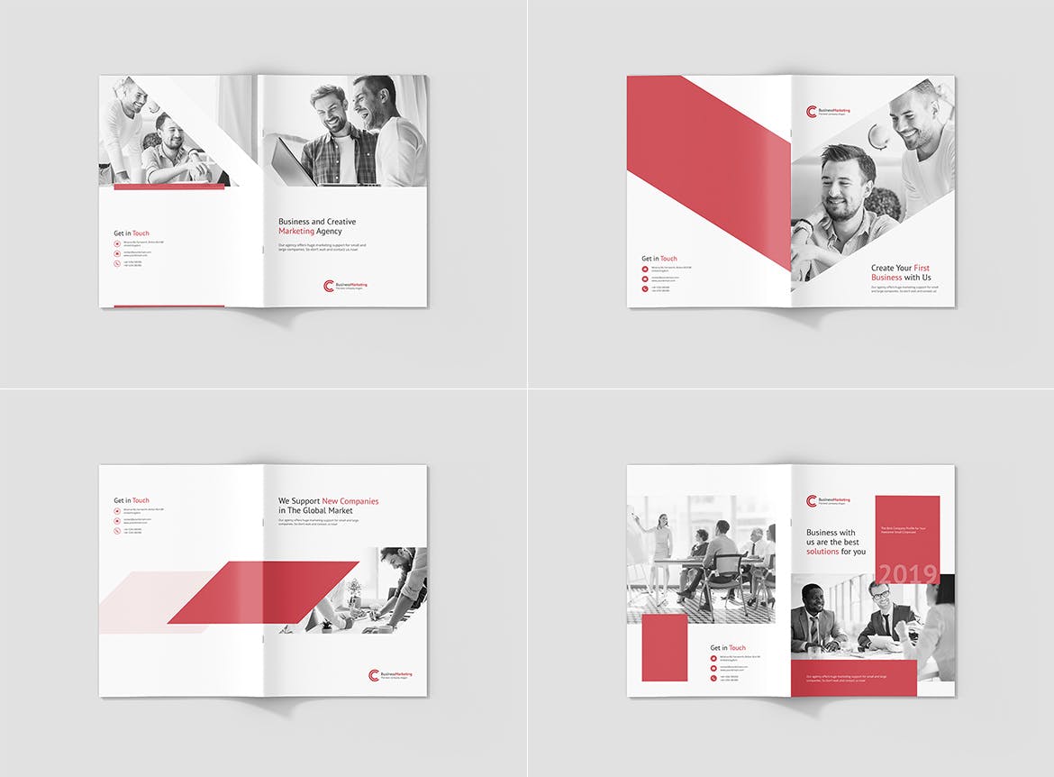 高档企业宣传/年度报告企业画册设计模板 Business Marketing – Company Profile插图(9)