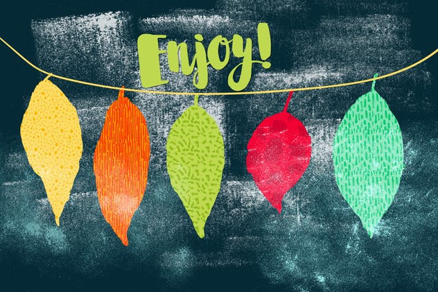 手工绘制粗糙笔刷无缝图案纹理 Hand Crafted Textures and Patterns插图(5)