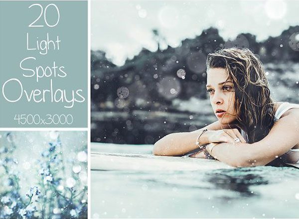 20种光点叠层纹理素材 20 Light Spots Overlays
