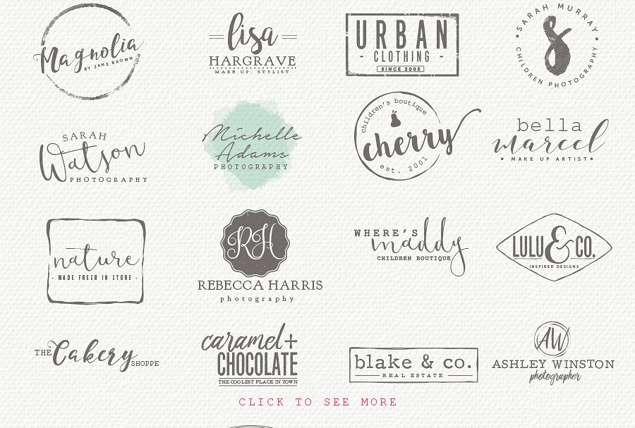 优雅文艺风十足的Logo标志模板合集 Logo Set 6插图(4)