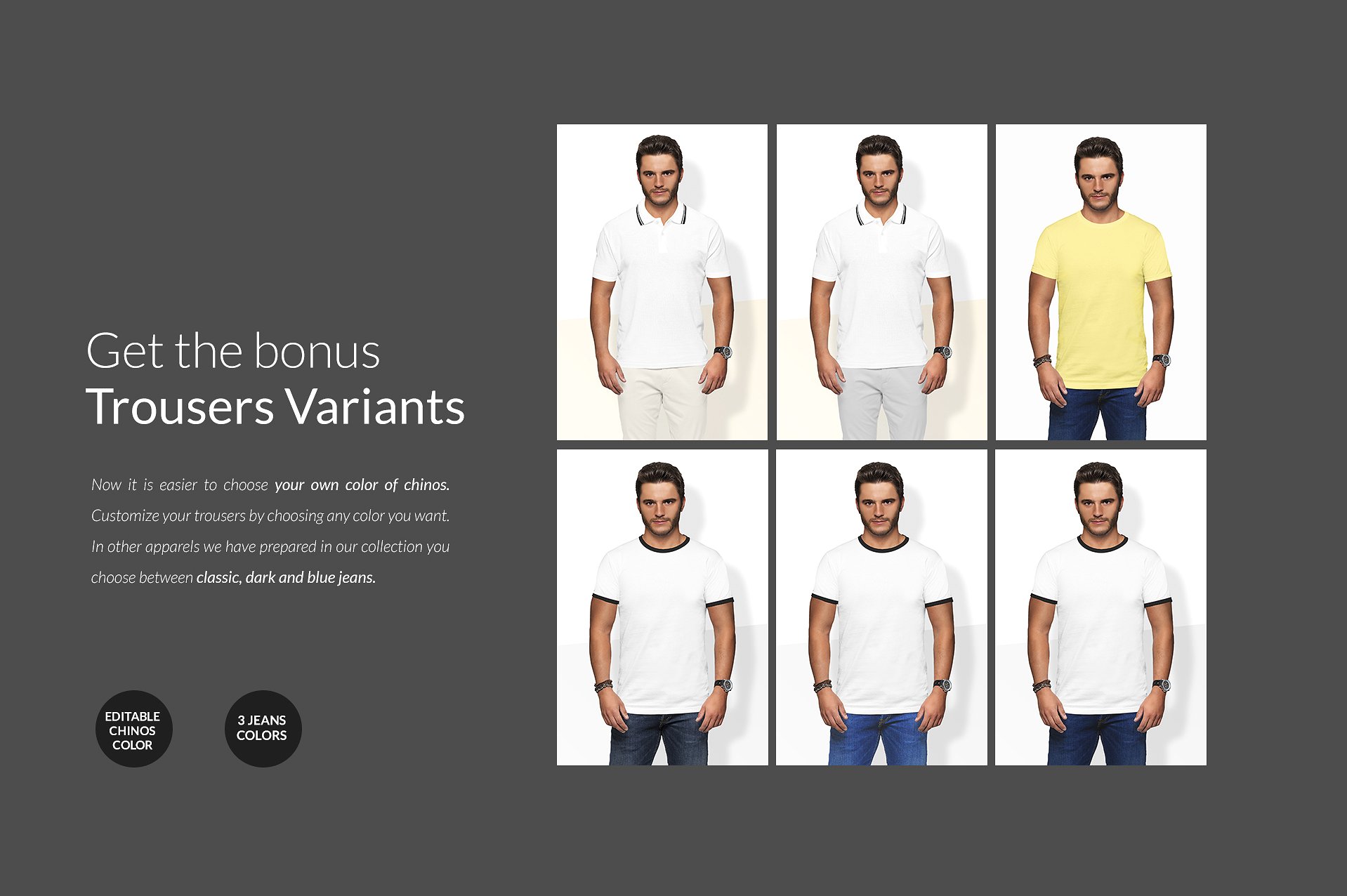 时尚简约男士T恤样机插图(16)