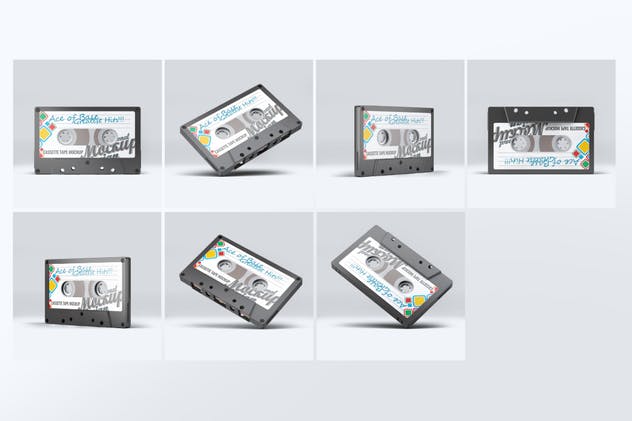音乐卡带外观设计样机 Cassette Tape Mock-Up插图(1)