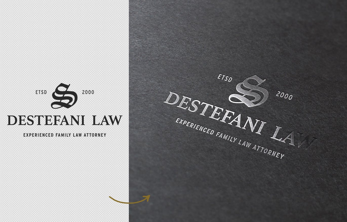 高端品牌Logo商标银箔烫印效果图素材库精选模板 Silver Foil Mockup插图(1)