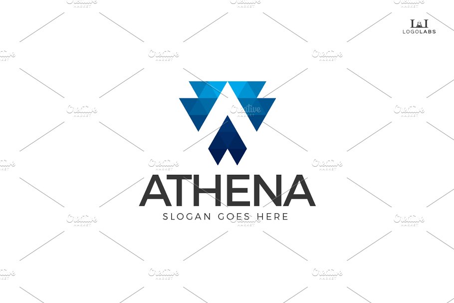 创意字母Logo模板系列之字母A Letter A Logo插图