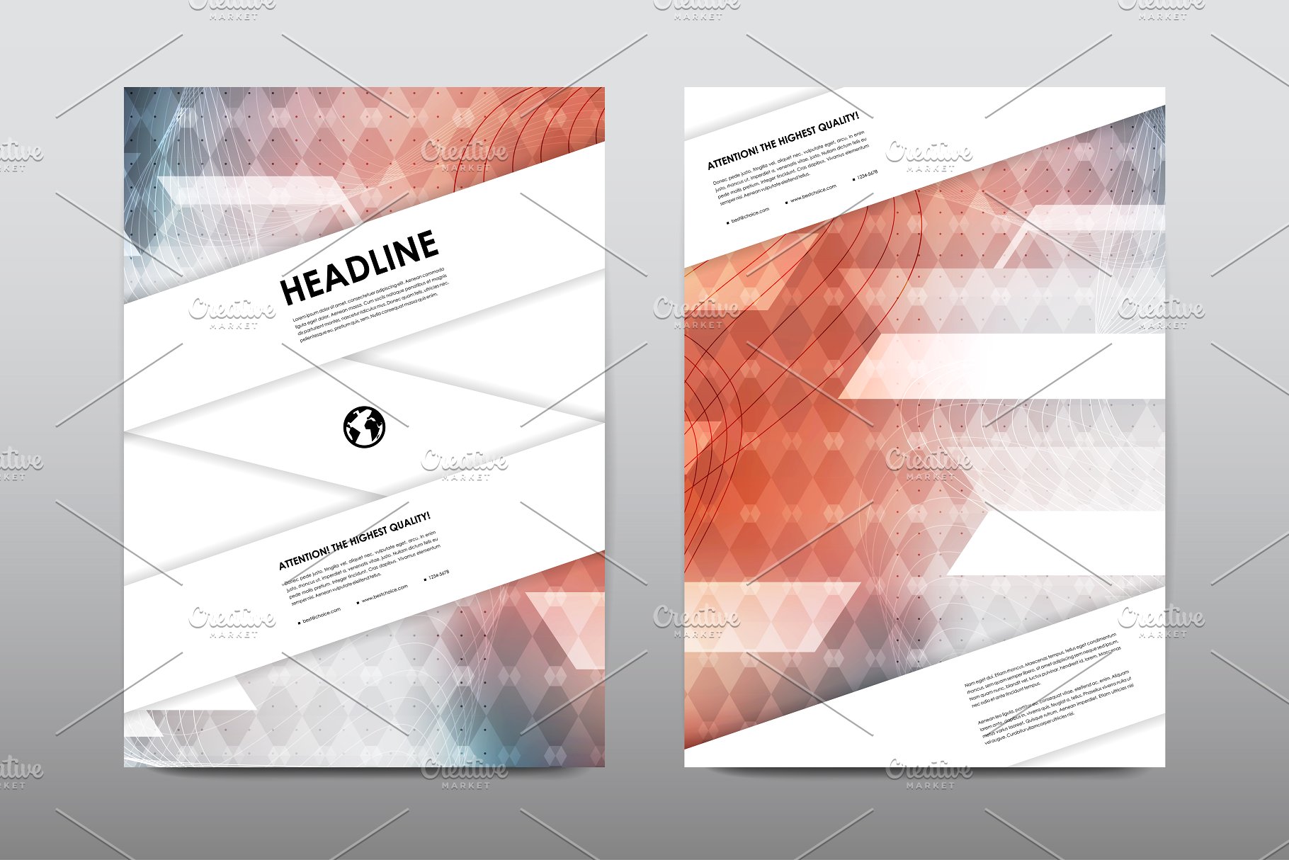 50+企业商业主题宣传小册子模板合集 50+ Business Brochures Bundle插图(34)