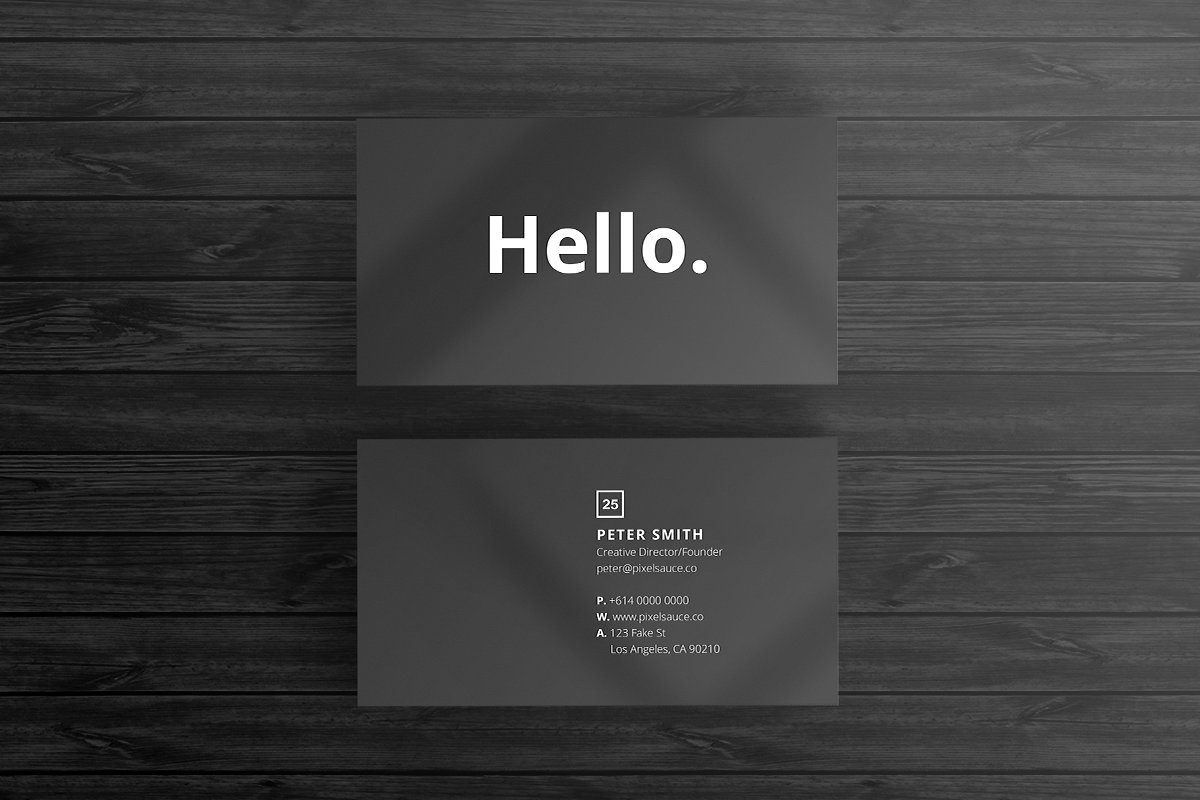 68个高端时尚简约的商务名片设计模板插图(6)