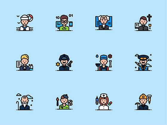 50 枚职业和工作图标素材之家精选sketch素材