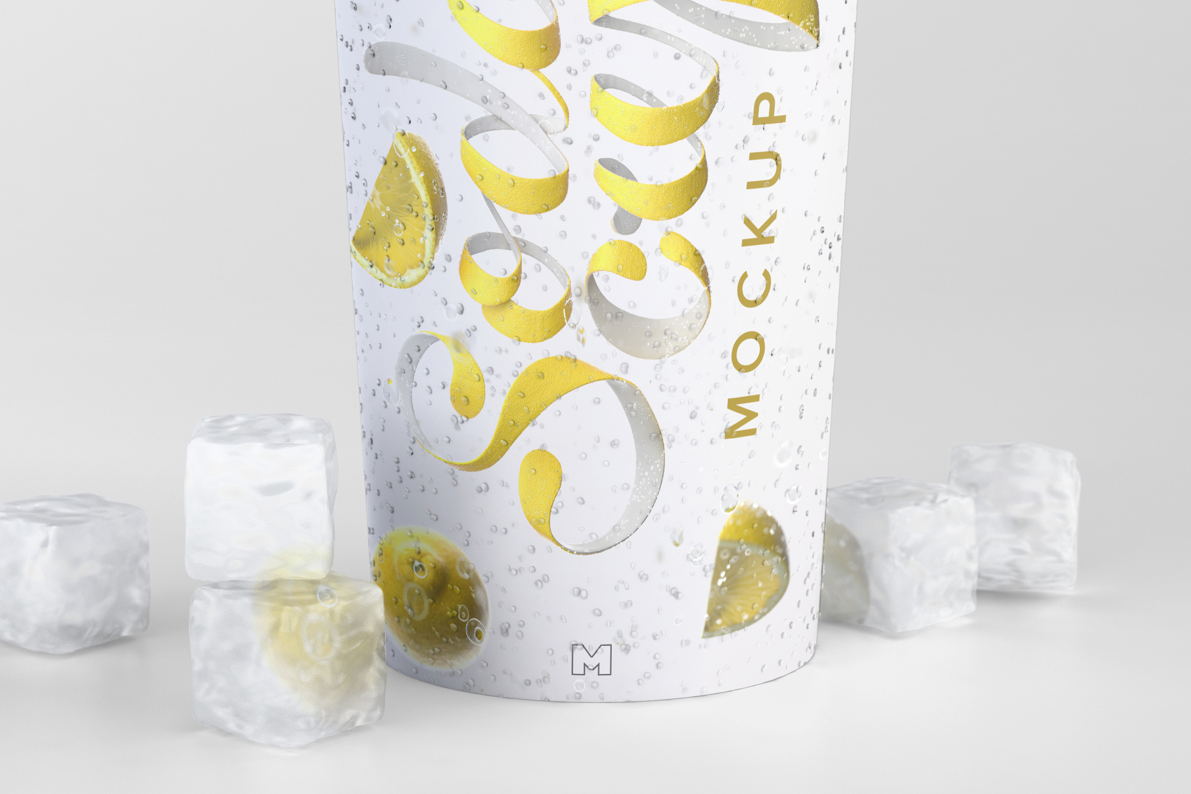 苏打汽水碳酸饮料纸杯定做设计样机02 Soda Cup Mockup 02插图(1)